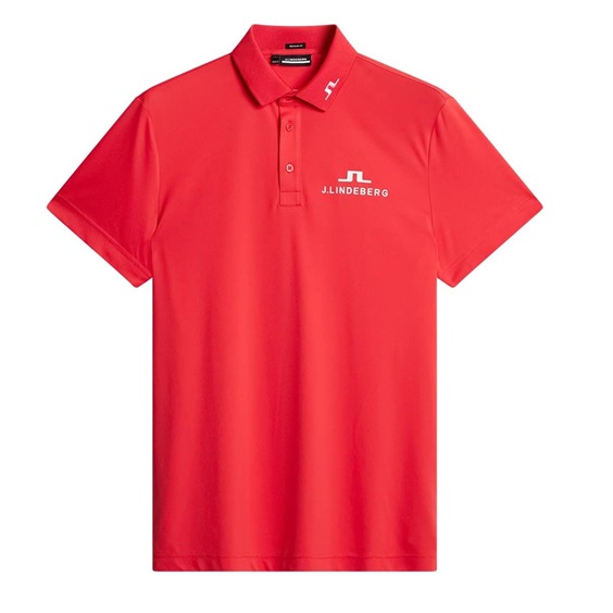 J.Lindeberg KV Tour męskie polo, czerwone