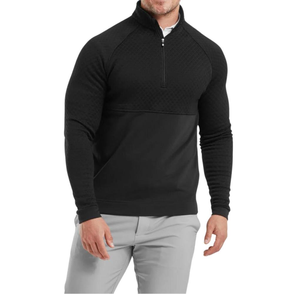 FootJoy Jacquard Thermal Chill-Out męska bluza, czarna