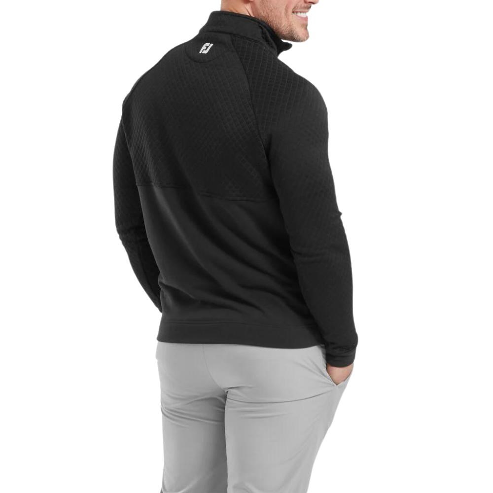 FootJoy Jacquard Thermal Chill-Out męska bluza, czarna
