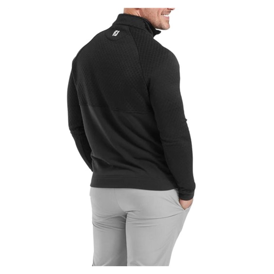 FootJoy Jacquard Thermal Chill-Out męska bluza, czarna