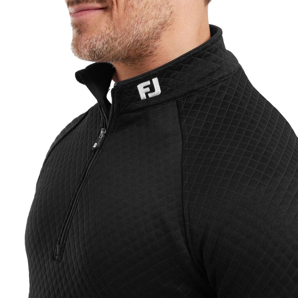 FootJoy Jacquard Thermal Chill-Out męska bluza, czarna