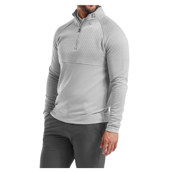 FootJoy Jacquard Thermal Chill-Out męska bluza, szara