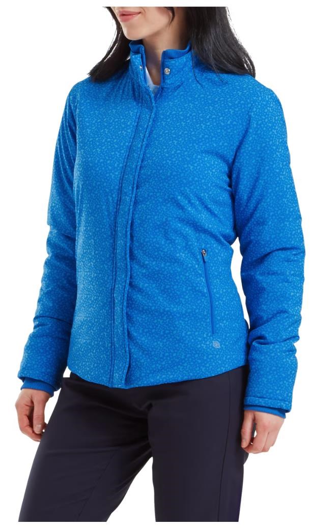 Footjoy ThermoSeries damska kurtka, floral blue (niebieska)