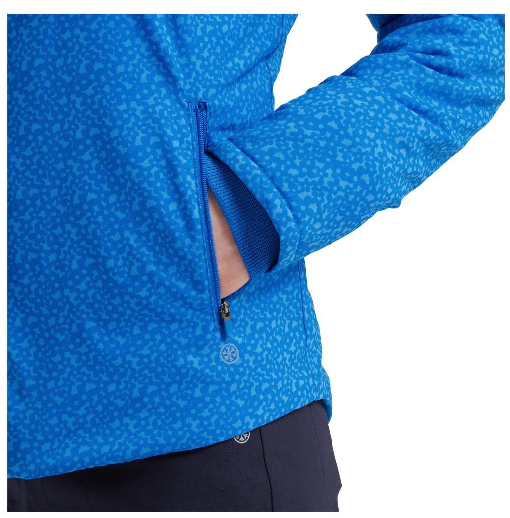 Footjoy ThermoSeries damska kurtka, floral blue (niebieska)