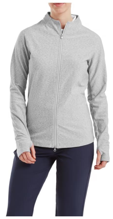 Footjoy Full-Zip Space Dye Thermal Midlayer damska bluza, szara
