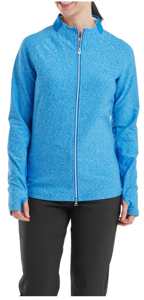 Footjoy Full-Zip Space Dye Thermal Midlayer damska bluza, blue/aqua