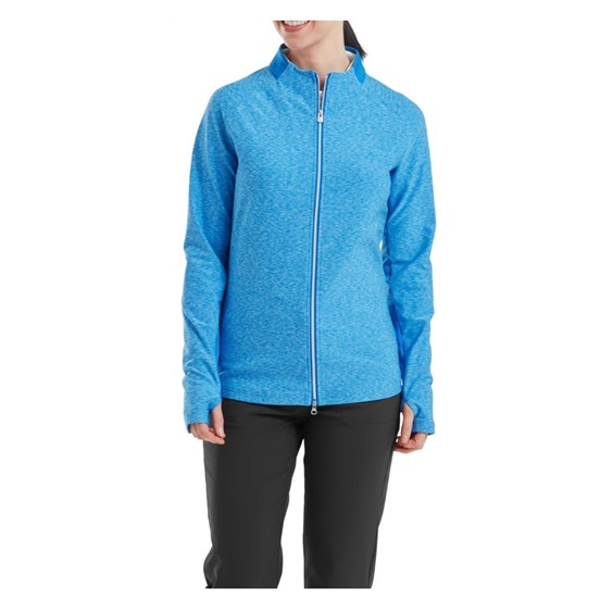 Footjoy Full-Zip Space Dye Thermal Midlayer damska bluza, blue/aqua