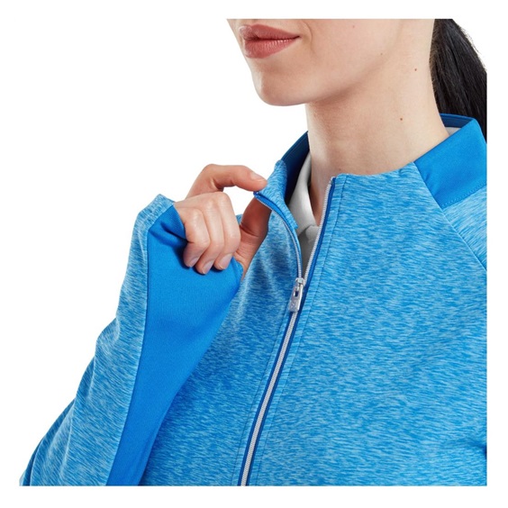 Footjoy Full-Zip Space Dye Thermal Midlayer damska bluza, blue/aqua