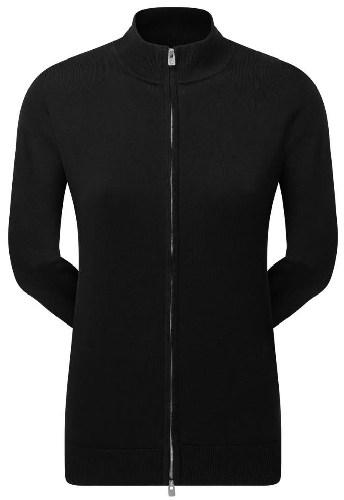 FootJoy Drirelease Full-Zip Lined damski sweter, czarny