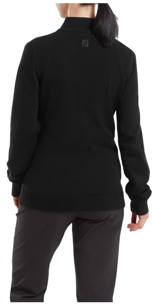 FootJoy Drirelease Full-Zip Lined damski sweter, czarny