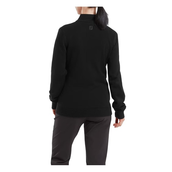 FootJoy Drirelease Full-Zip Lined damski sweter, czarny