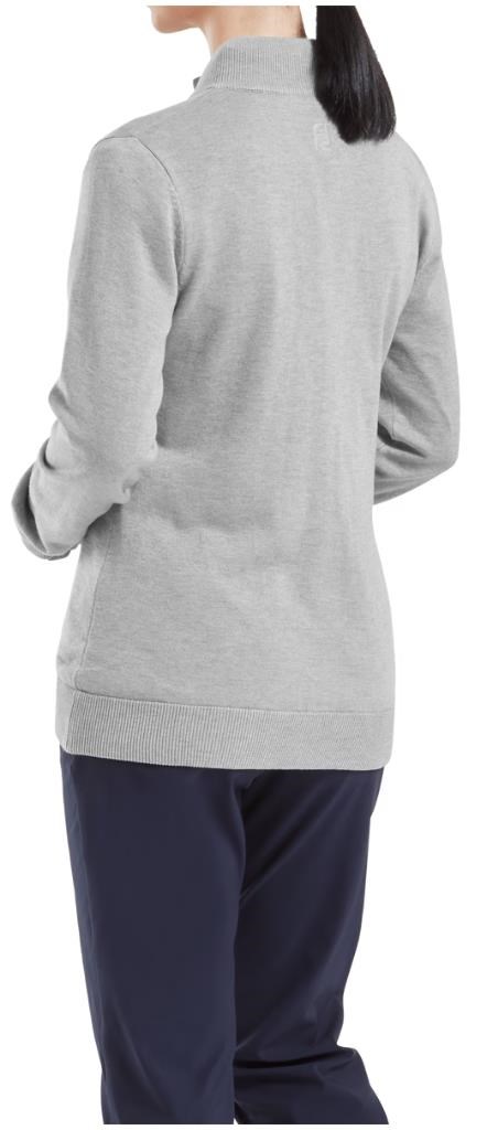 FootJoy Drirelease Full-Zip Lined damski sweter, szary