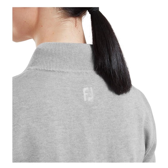 FootJoy Drirelease Full-Zip Lined damski sweter, szary