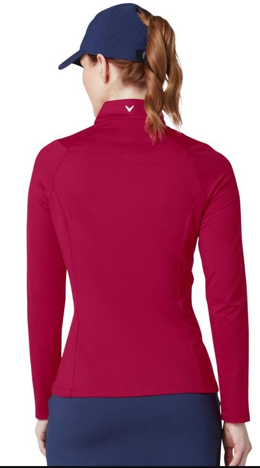 Callaway Thermal Longsleeve Fleece Back Jersey damska koszulka, persian red