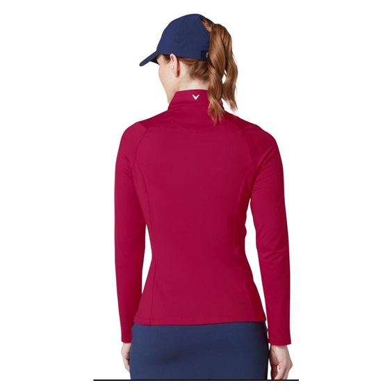 Callaway Thermal Longsleeve Fleece Back Jersey damska koszulka, persian red