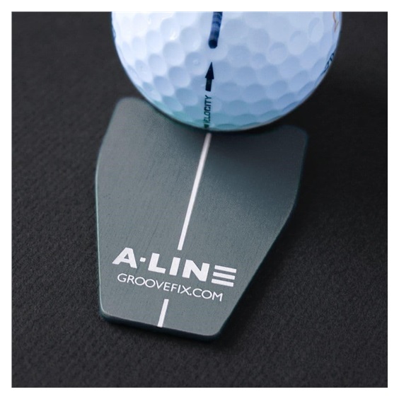 Groovefix A-Line BallMarker and Putting Alignment Aid, szary