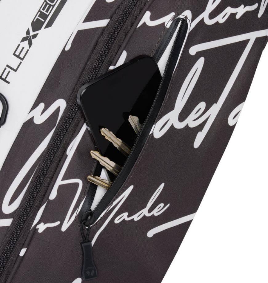 TaylorMade Flextech stand bag, script icon