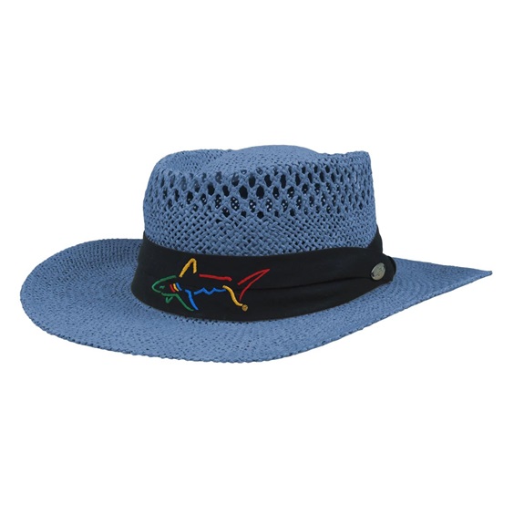 Greg Norman Signature Straw kapelusz, granatowy