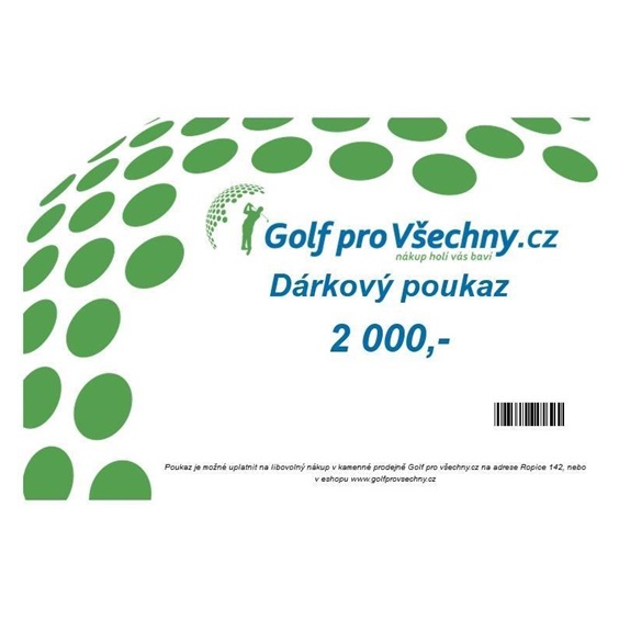 Dárkový poukaz v hodnotě 2000,-