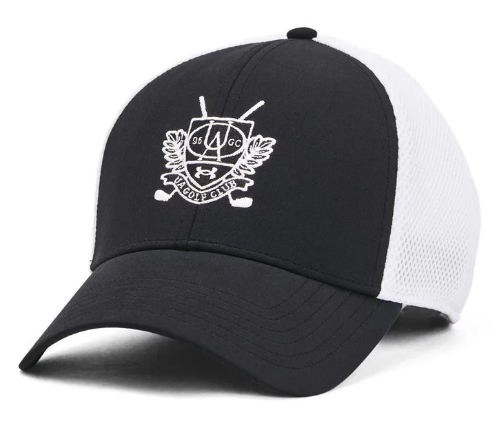 Under Armour Iso-Chill Driver Mesh męska czapka z daszkiem, czarno/biała