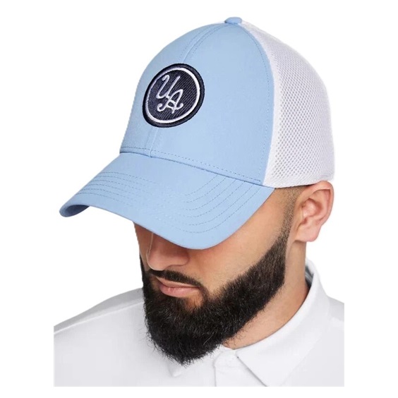 Under Armour Iso-Chill Driver Mesh męska czapka z daszkiem, biało/niebieska
