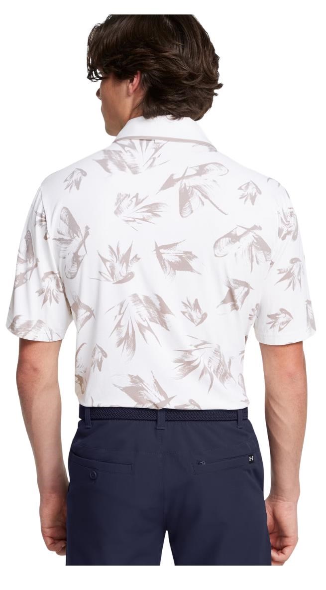 Under Armour Iso-Chill Edge męskie polo, white/tetra gray