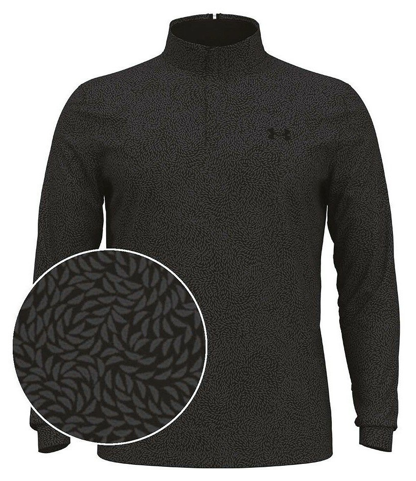 Under Armour Playoff Printed 1/4 Zip męska bluza, czarna/castlerock