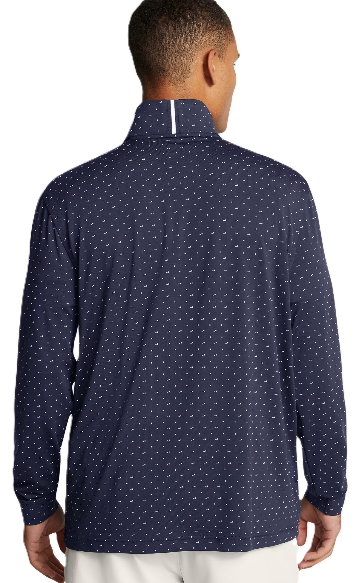Under Armour Playoff Printed 1/4 Zip męska bluza, granatowo/biała