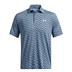 Under Armour Playoff 3.0 Printed męskie polo, niebieskie