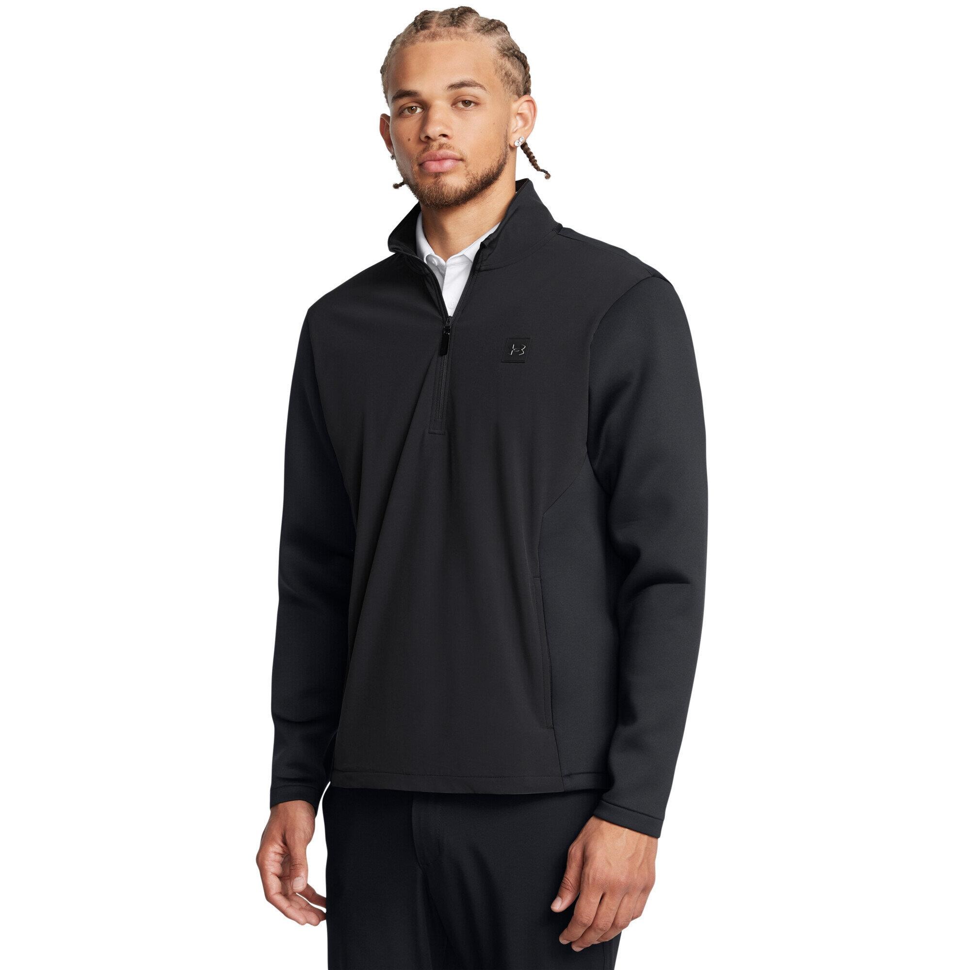 Under Armour Drive Pro Storm Hybrid 1/2-Zip męska bluza, szaro/czarna