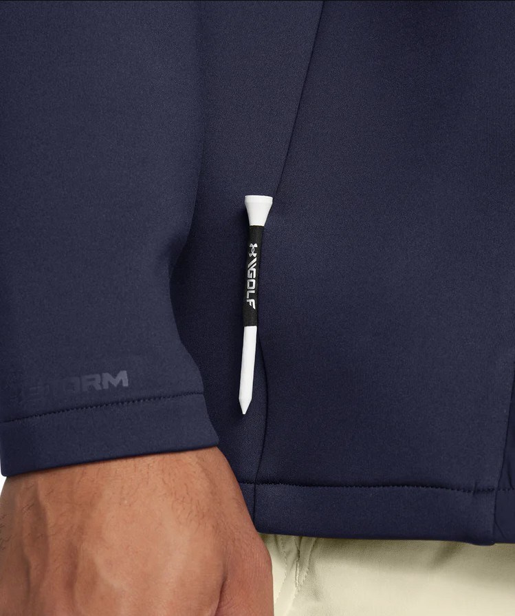 Under Armour Drive Pro Storm Hybrid 1/2-Zip męska bluza, granatowa