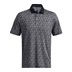 Under Armour Playoff 3.0 Check Jaquard męskie polo, czarno/białe