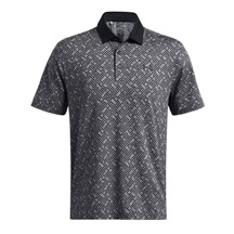 Under Armour Playoff 3.0 Check Jaquard męskie polo, czarno/białe