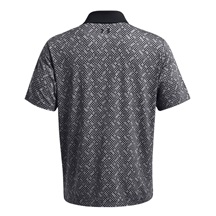 Under Armour Playoff 3.0 Check Jaquard męskie polo, czarno/białe