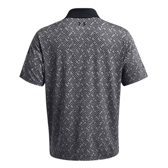Under Armour Playoff 3.0 Check Jaquard męskie polo, czarno/białe