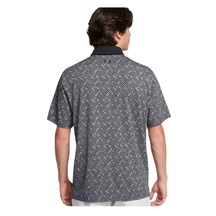 Under Armour Playoff 3.0 Check Jaquard męskie polo, czarno/białe