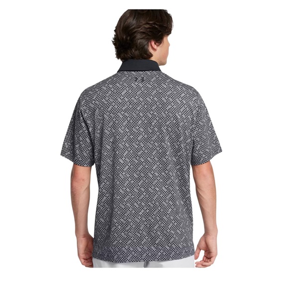 Under Armour Playoff 3.0 Check Jaquard męskie polo, czarno/białe