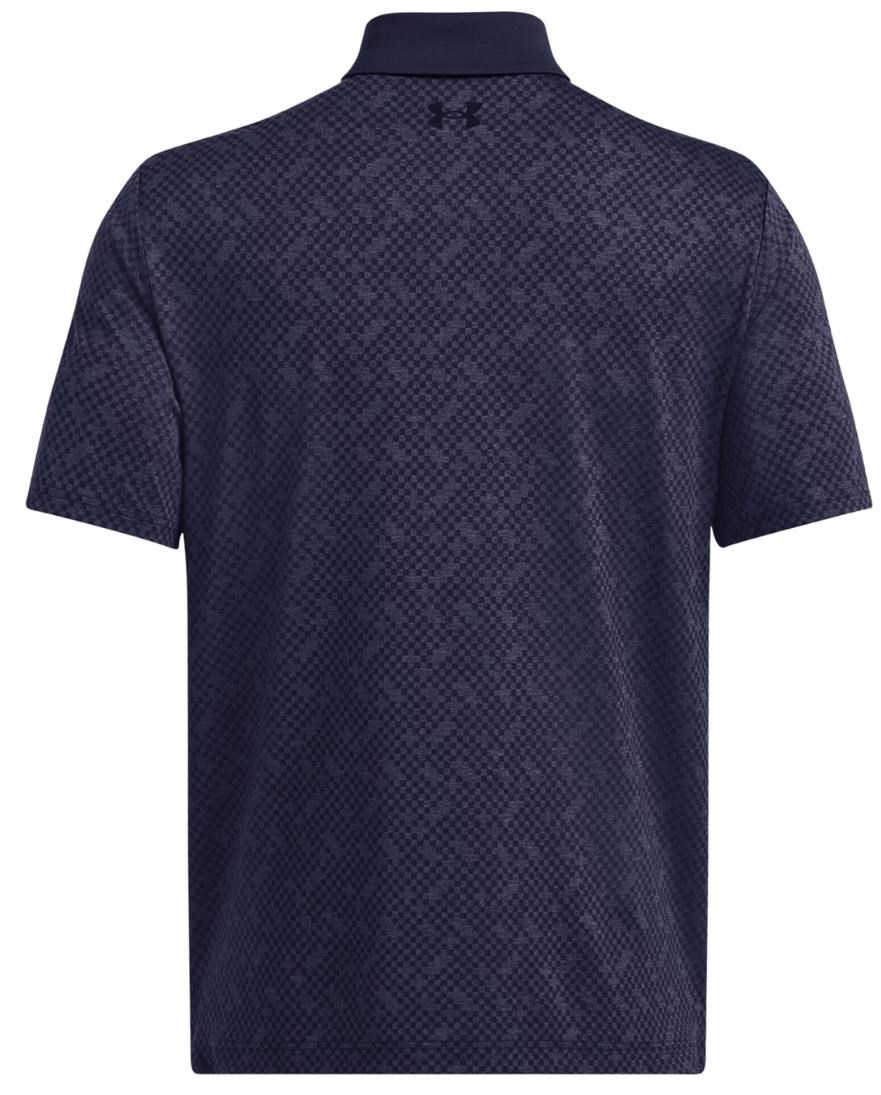 Under Armour Playoff 3.0 Check Jaquard męskie polo, midnight navy