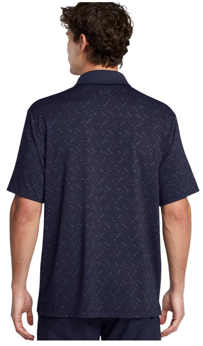 Under Armour Playoff 3.0 Check Jaquard męskie polo, midnight navy