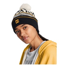 Under Armour Halftime Pom Beanie czapka zimowa, summit white/golden yellow