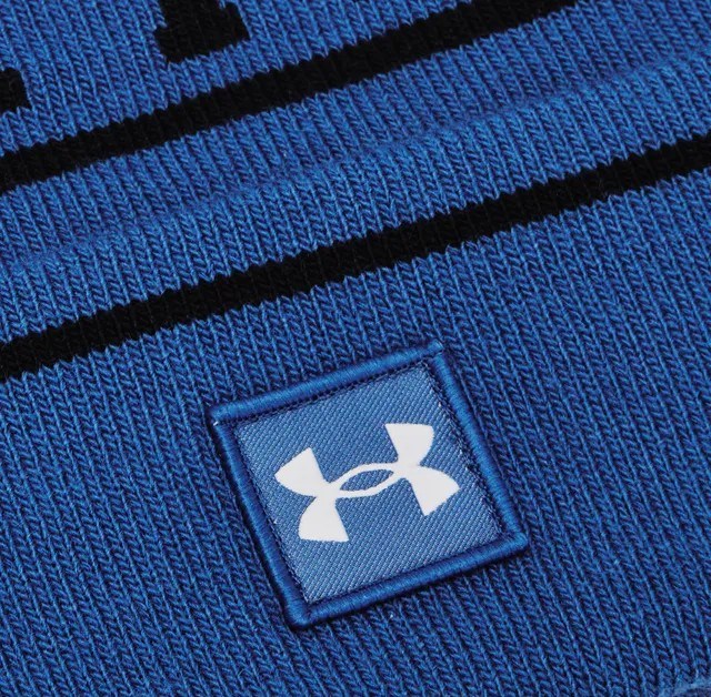 Under Armour Halftime Pom Beanie czapka zimowa, niebieska