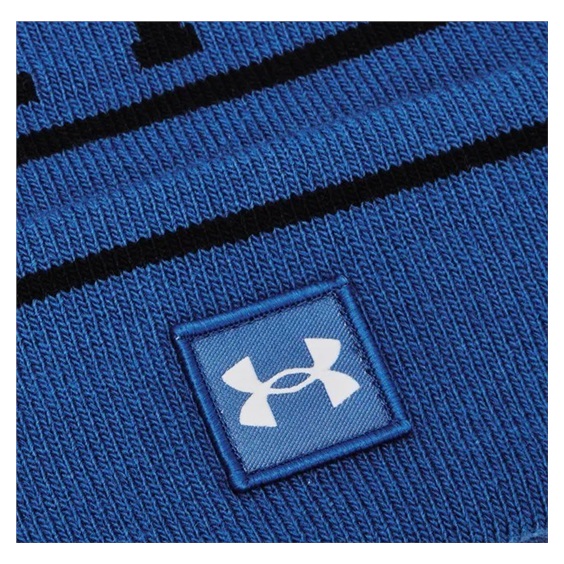 Under Armour Halftime Pom Beanie czapka zimowa, niebieska