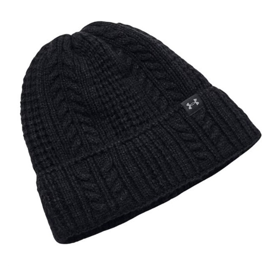Under Armour Halftime Cable Knit czapka zimowa, czarna