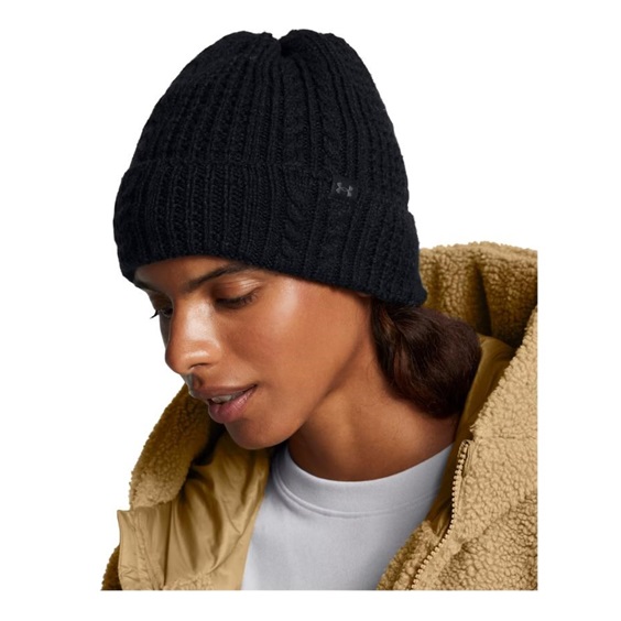 Under Armour Halftime Cable Knit czapka zimowa, czarna