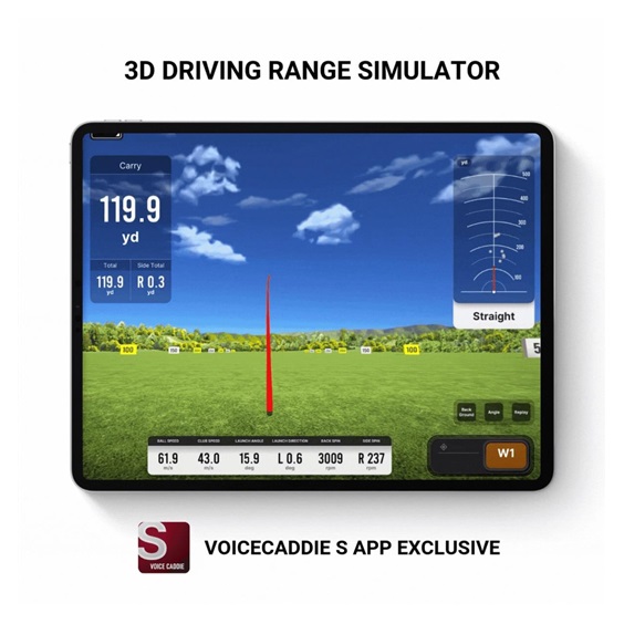 Voice Caddie SC4 Pro - Launch Monitor & Golf Simulator