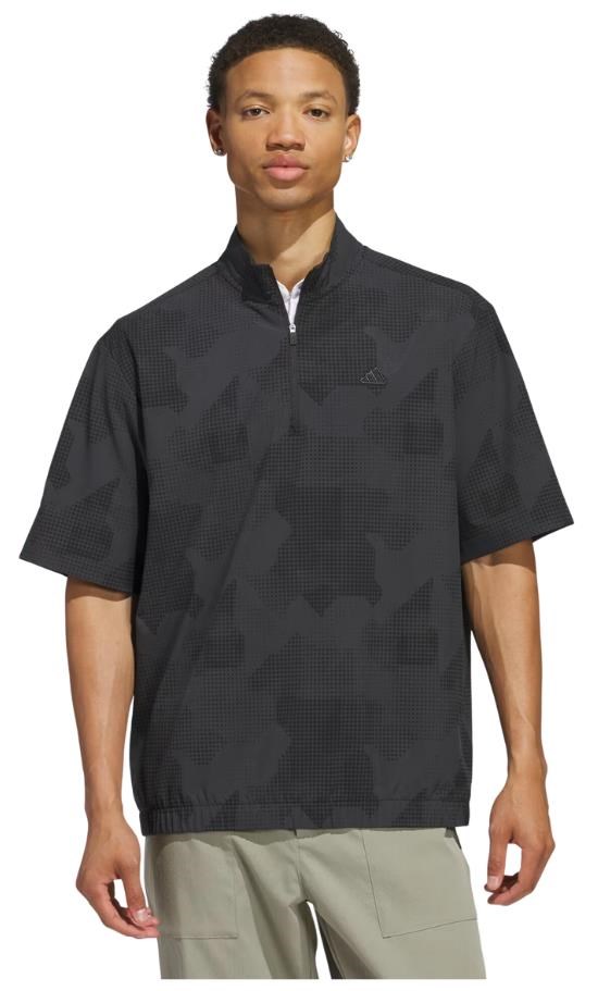 Adidas Go-To DWR short sleeve half-zip męska bluza, czarna