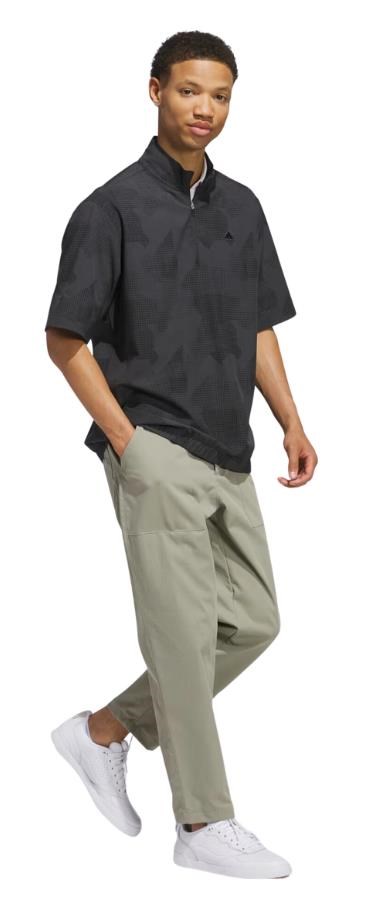 Adidas Go-To DWR short sleeve half-zip męska bluza, czarna