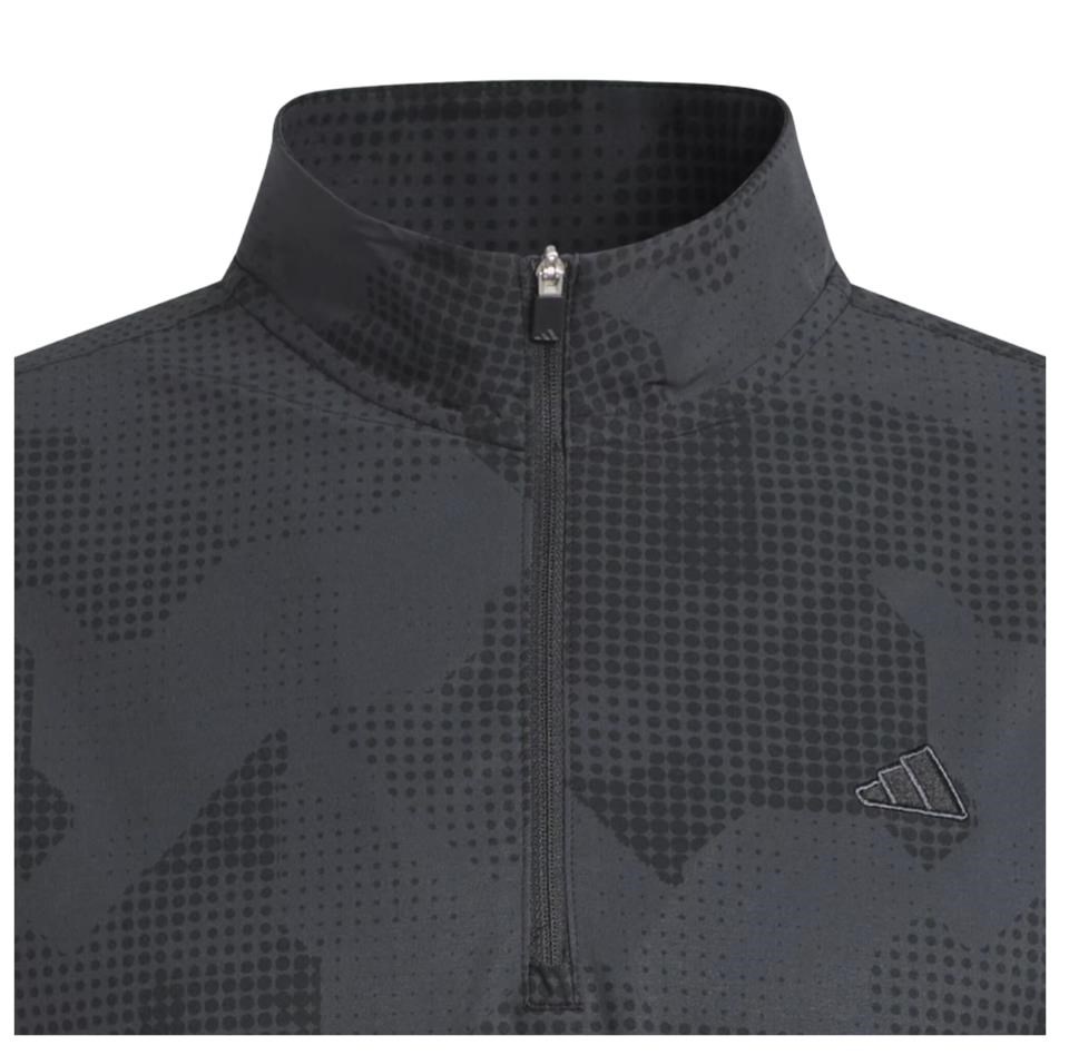 Adidas Go-To DWR short sleeve half-zip męska bluza, czarna