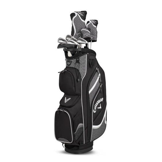 Callaway Solaire 10PC damski zestaw golfowy, czarny