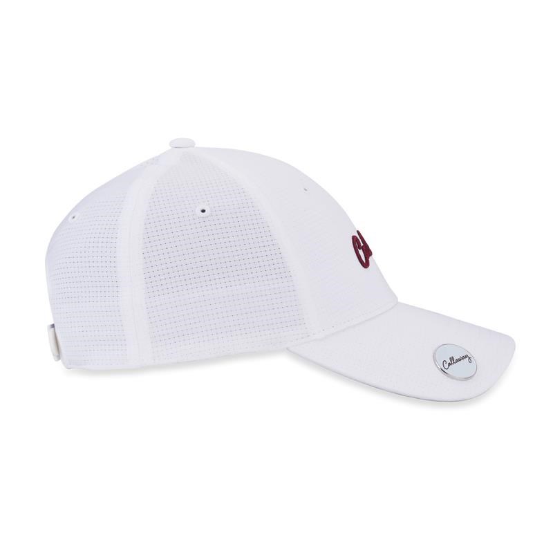 Callaway Stitch Magnet damska czapka z daszkiem, biała